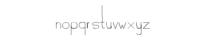 Ostrich Condensed Light Font LOWERCASE