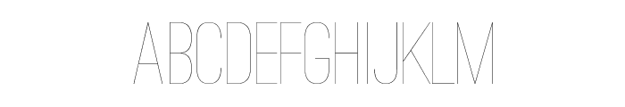 Ostrich Sans Condensed Light Font UPPERCASE