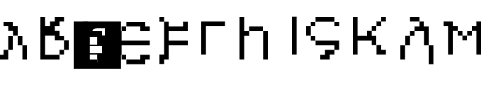 Ostrogothic Regular Font UPPERCASE