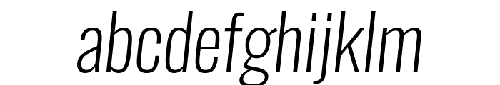 Oswald Extra-LightItalic Font LOWERCASE