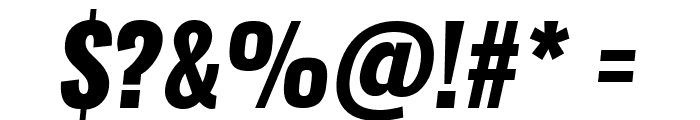 Oswald HeavyItalic Font OTHER CHARS