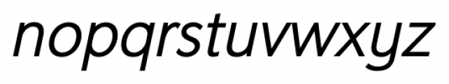 Oslo Italic Font LOWERCASE