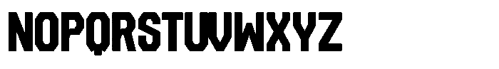 OS Hardline Bold Font UPPERCASE