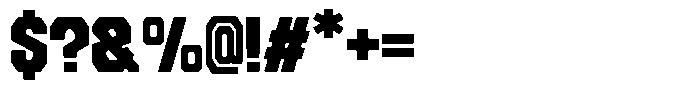 OS Hardline Heavy Font OTHER CHARS