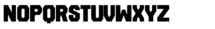 OS Hardline Heavy Font UPPERCASE