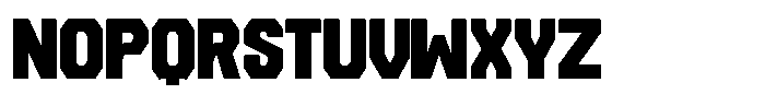 OS Hardline Heavy Font LOWERCASE