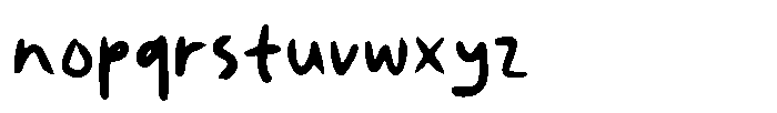 Osahay Font LOWERCASE