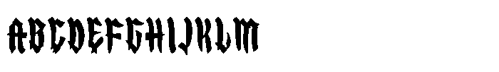 Osaka Hell Party Black Regular Font UPPERCASE