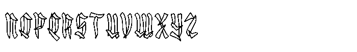 Osaka Hell Party Regular Font LOWERCASE