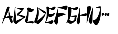 Osaka Japan Font