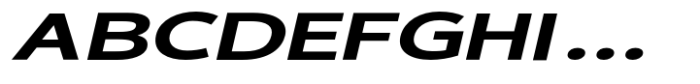 Osande TXT Extra Bold Italic Expanded Font UPPERCASE