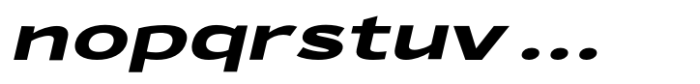 Osande TXT Extra Bold Italic Expanded Font LOWERCASE