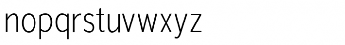 Osande TXT Extra Light Condensed Font LOWERCASE