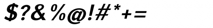 Osande TXT Semi Bold Italic Font OTHER CHARS