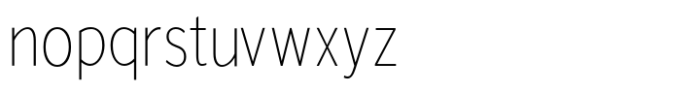 Osande TXT Thin Condensed Font LOWERCASE