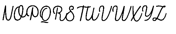 Oskadhon Font UPPERCASE