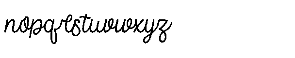 Oskadhon Font LOWERCASE