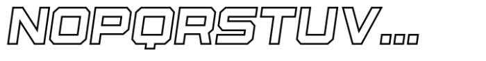 Osmica Bold Outline Italic Font UPPERCASE