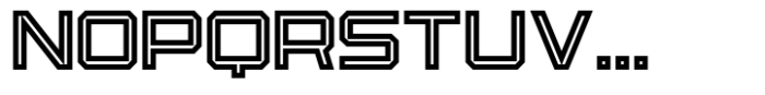 Osmica Extra Light Inline Font LOWERCASE
