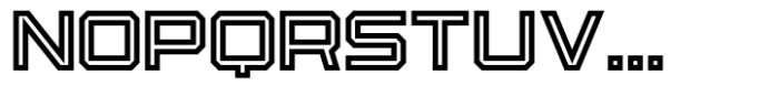 Osmica Light Inline Font LOWERCASE