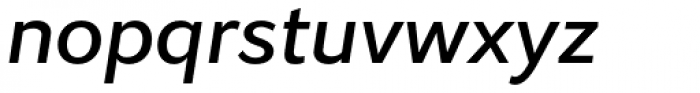 Osnova Pro Medium Italic Font LOWERCASE