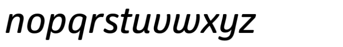 Oso Sans Italic Font LOWERCASE