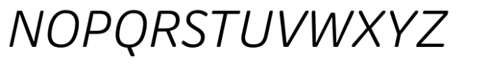 Oso Sans Light Italic Font UPPERCASE