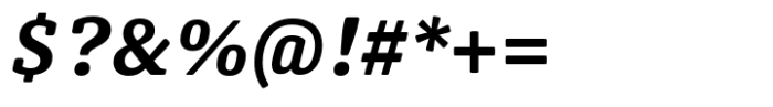 Oso Serif Light Bold Italic Font OTHER CHARS