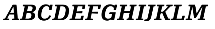 Oso Serif Light Bold Italic Font