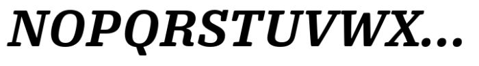 Oso Serif Light Bold Italic Font UPPERCASE
