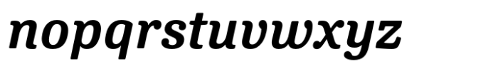 Oso Serif Light Bold Italic Font LOWERCASE