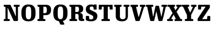 Oso Serif SemiCondensed Bold Font UPPERCASE