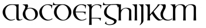 Ossian Gaelic EF Font UPPERCASE