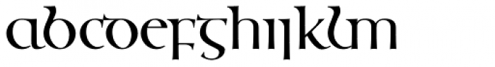 Ossian Gaelic EF Font LOWERCASE