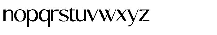 Ostera Font LOWERCASE