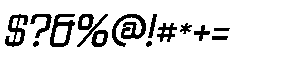 Osure Italic Font OTHER CHARS