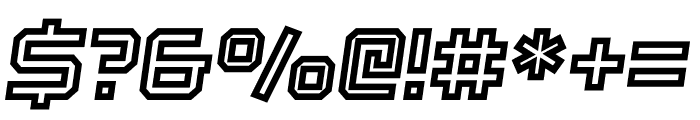 Osmica Regular Italic Inline Font OTHER CHARS