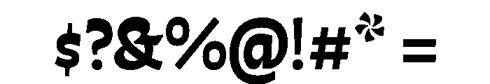Otta Arabic Heavy Font OTHER CHARS