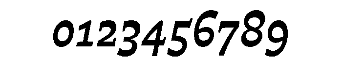 Otta PE Bold Italic Font OTHER CHARS