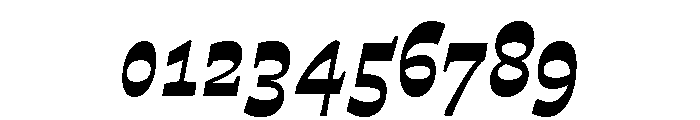 Otta PE Display Bold Italic Font OTHER CHARS