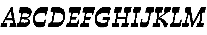Otta PE Display Bold Italic Font UPPERCASE