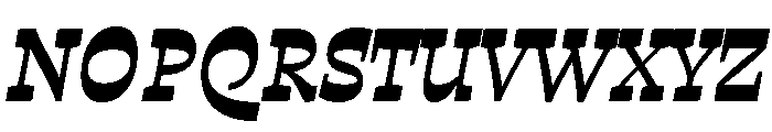 Otta PE Display Bold Italic Font UPPERCASE