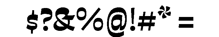 Otta PE Display Bold Font OTHER CHARS