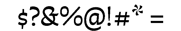 Otta PE Regular Font OTHER CHARS