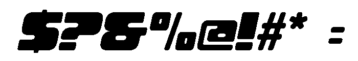 Otha Oblique Font OTHER CHARS