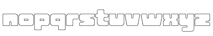 Otha Outline Font LOWERCASE