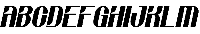 Ottearai Italic Font UPPERCASE