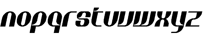 Ottearai Italic Font LOWERCASE