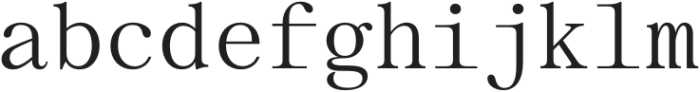 OTR Nouveau Mono Regular otf (400) Font LOWERCASE