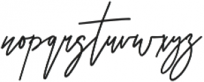 Otentic Signature Alt otf (400) Font LOWERCASE